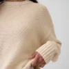 Pull court oversize 100 % coton