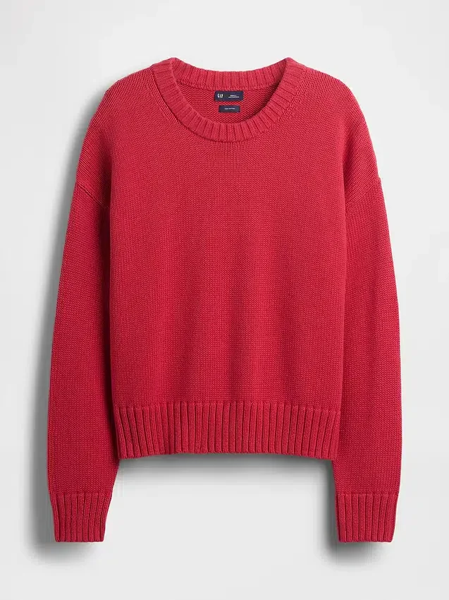 Pull court oversize 100 % coton