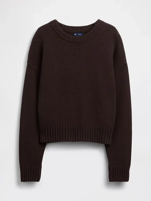 Pull court oversize 100 % coton