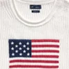Pull court oversize « Americana » 100 % coton
