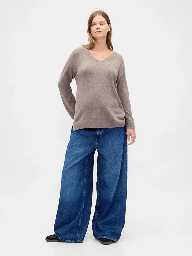 Pull de maternité CashSoft à col en V