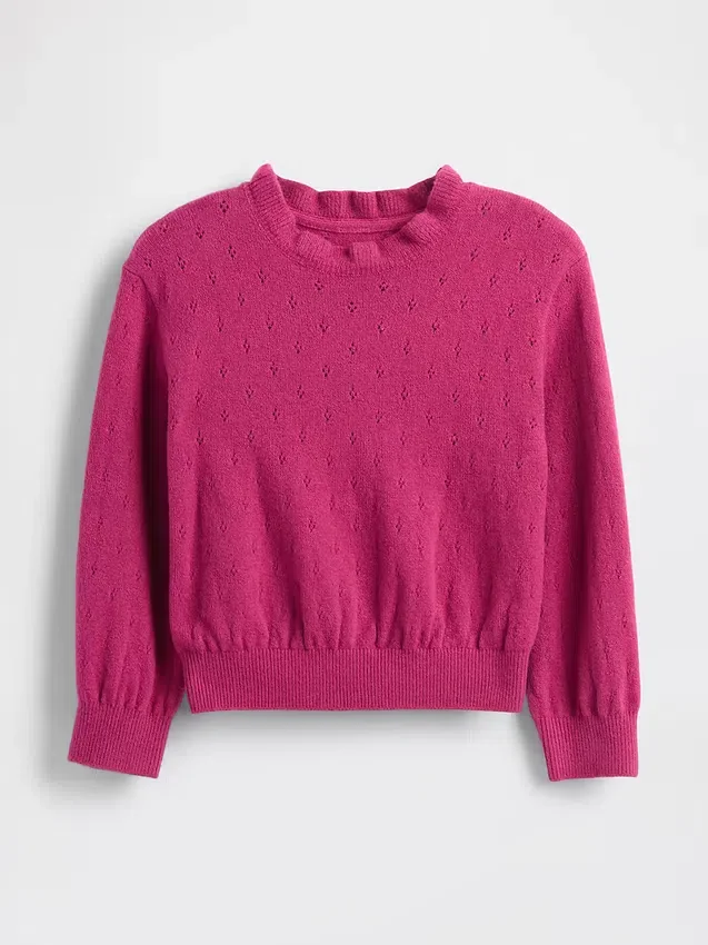 Pull en CashSoft à motif pointelle pour Bébé & Enfant