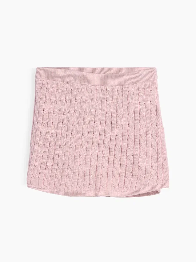 Pull en coton tricoté à torsades pour enfant