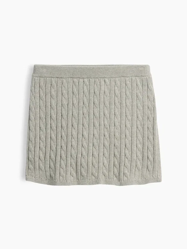 Pull en coton tricoté à torsades pour enfant