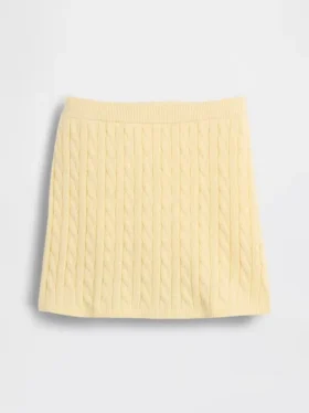 Pull en coton tricoté à torsades pour enfant