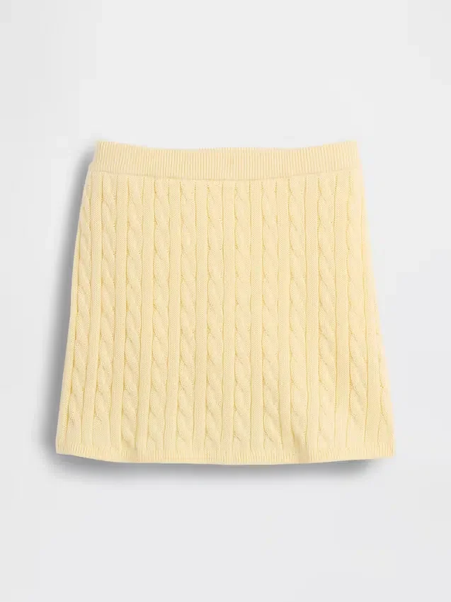 Pull en coton tricoté à torsades pour enfant