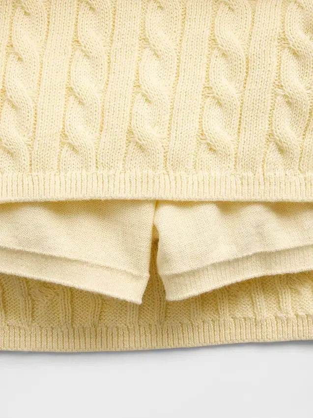Pull en coton tricoté à torsades pour enfant