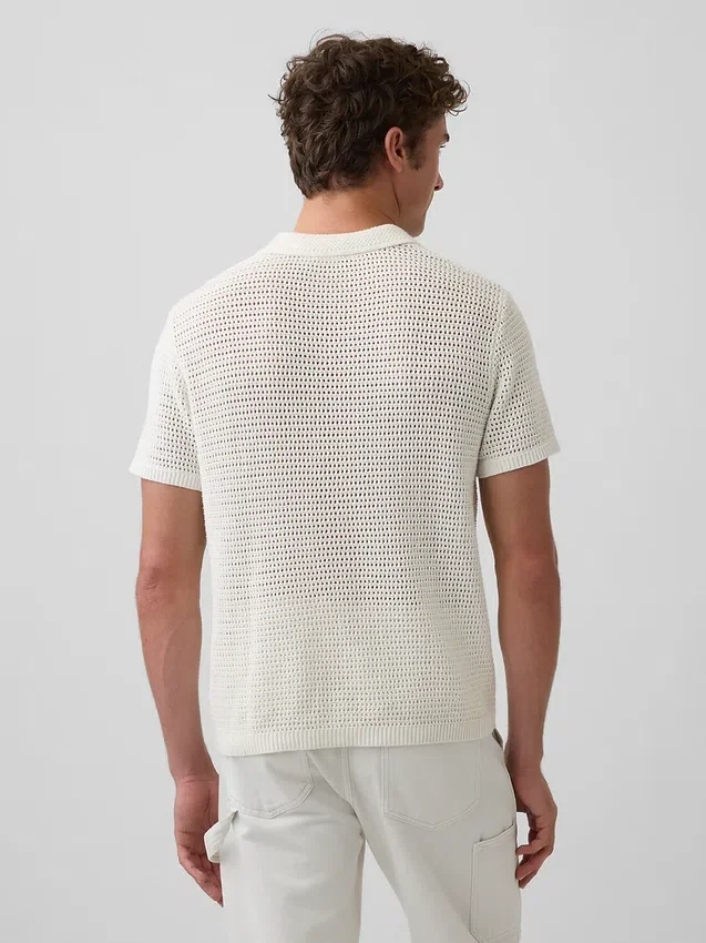 Pull en maille ajourée
