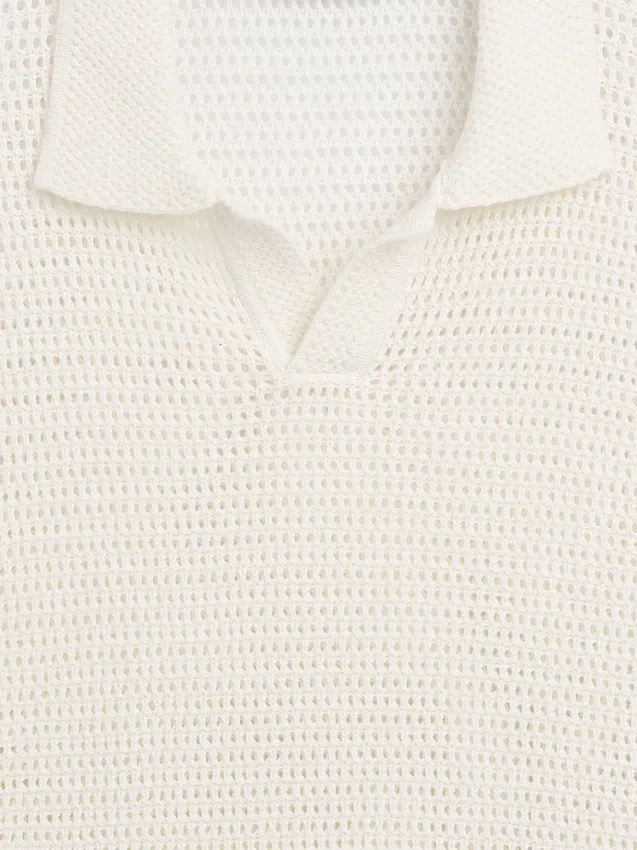 Pull en maille ajourée