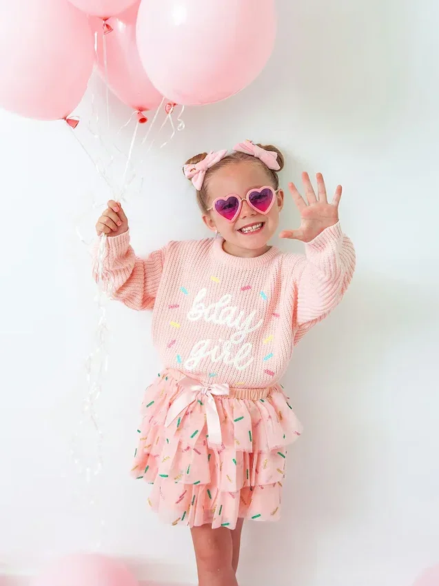 Pull en maille « Sweet Wink Birthday Girl Sprinkle »