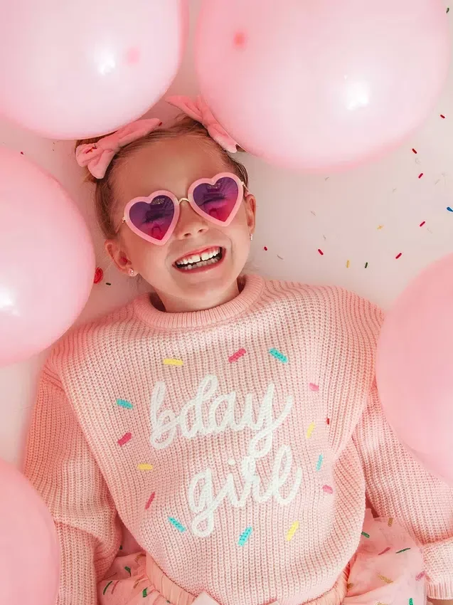 Pull en maille « Sweet Wink Birthday Girl Sprinkle »