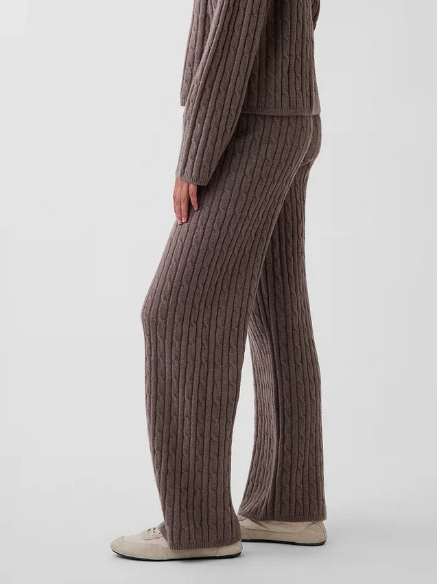 Pull en maille torsadée ample CashSoft