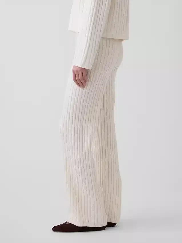 Pull en maille torsadée ample CashSoft