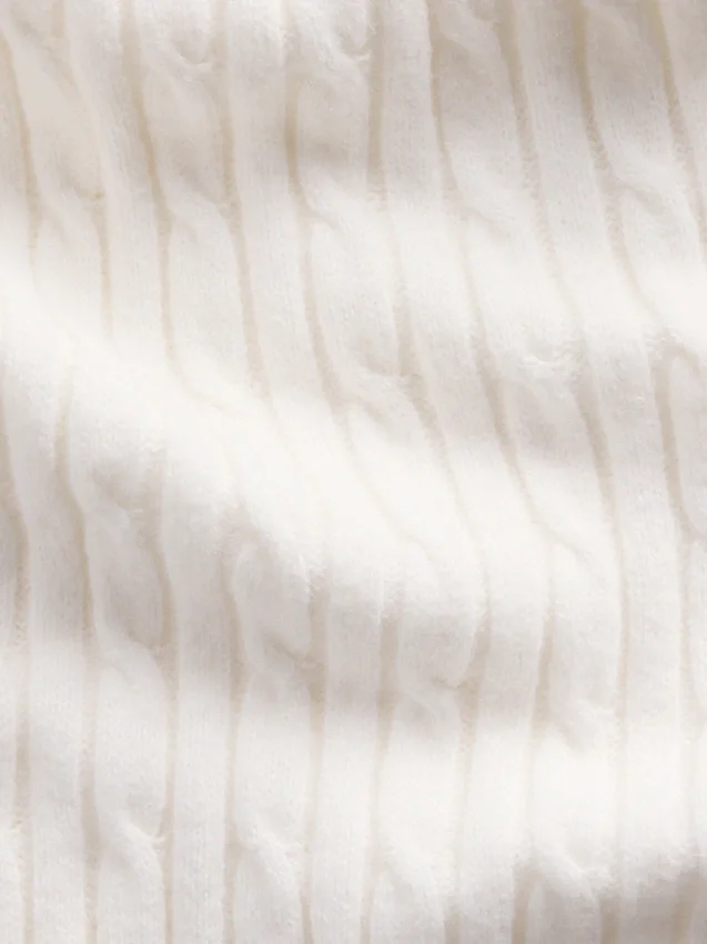 Pull en maille torsadée ample CashSoft
