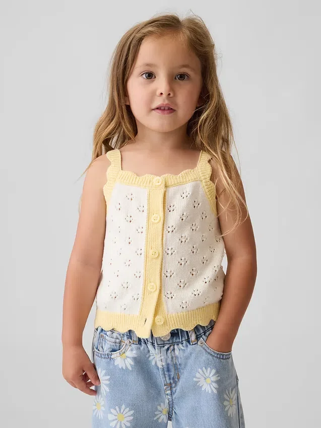Pull en pointelle à blocs de couleur pour Bébé & Enfant