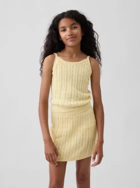 Pull en tricot torsadé pour enfant