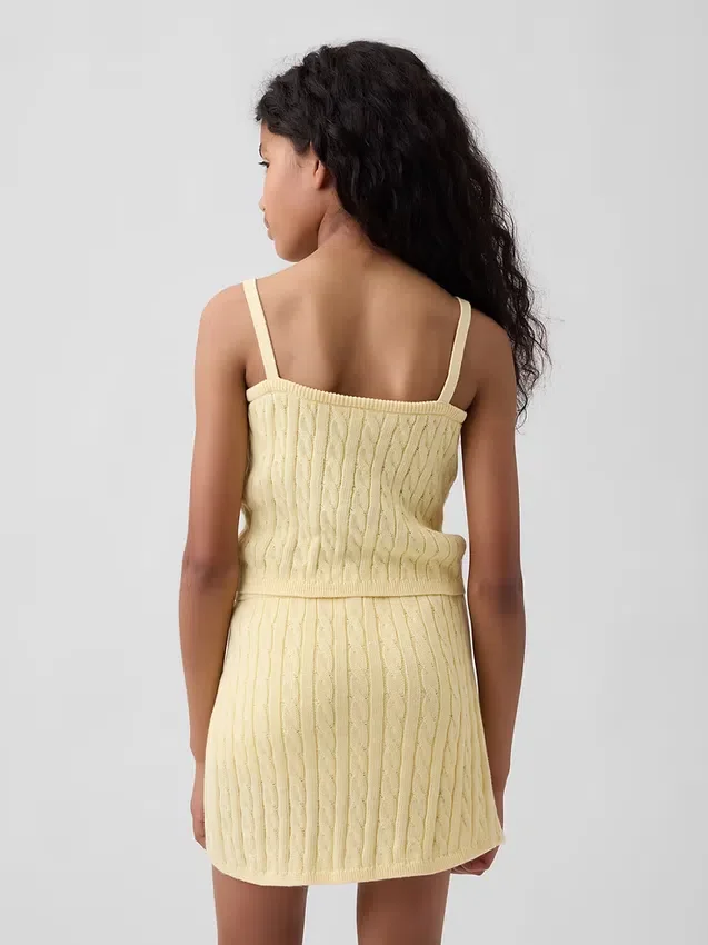 Pull en tricot torsadé pour enfant