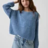 Pull graphique oversize en crochet pour enfant