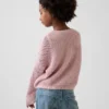 Pull graphique oversize en crochet pour enfant