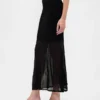 Pull-jupe longue transparente