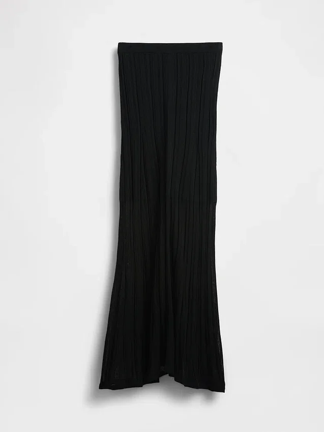 Pull-jupe longue transparente