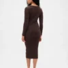 Pull mi-longue en maille côtelée CashSoft