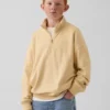 Pull-over décontracté à demi-zip en tissu éponge Vintagesoft pour enfant
