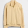 Pull-over décontracté à demi-zip en tissu éponge Vintagesoft pour enfant