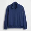 Pull-over décontracté à demi-zip en tissu éponge Vintagesoft pour enfant
