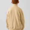 Pull-over décontracté à demi-zip en tissu éponge Vintagesoft pour enfant