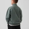 Pull-over décontracté à demi-zip en tissu éponge Vintagesoft pour enfant