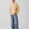 Pull-over décontracté à demi-zip en tissu éponge Vintagesoft pour enfant