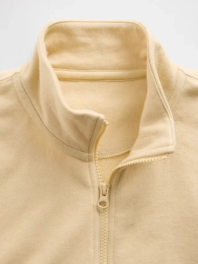 Pull-over décontracté à demi-zip en tissu éponge Vintagesoft pour enfant