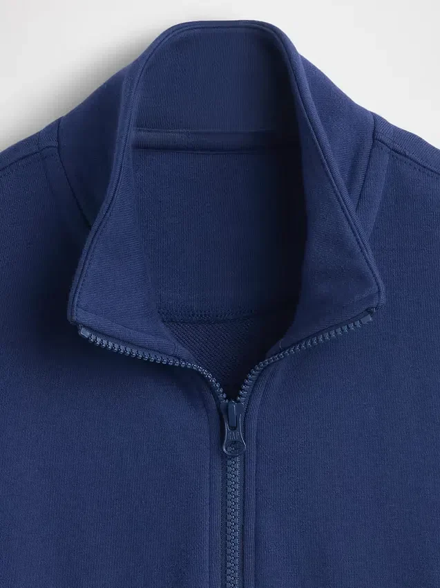 Pull-over décontracté à demi-zip en tissu éponge Vintagesoft pour enfant