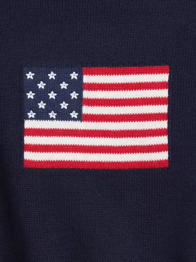 Pull oversize au crochet pour enfant, style « Americana »