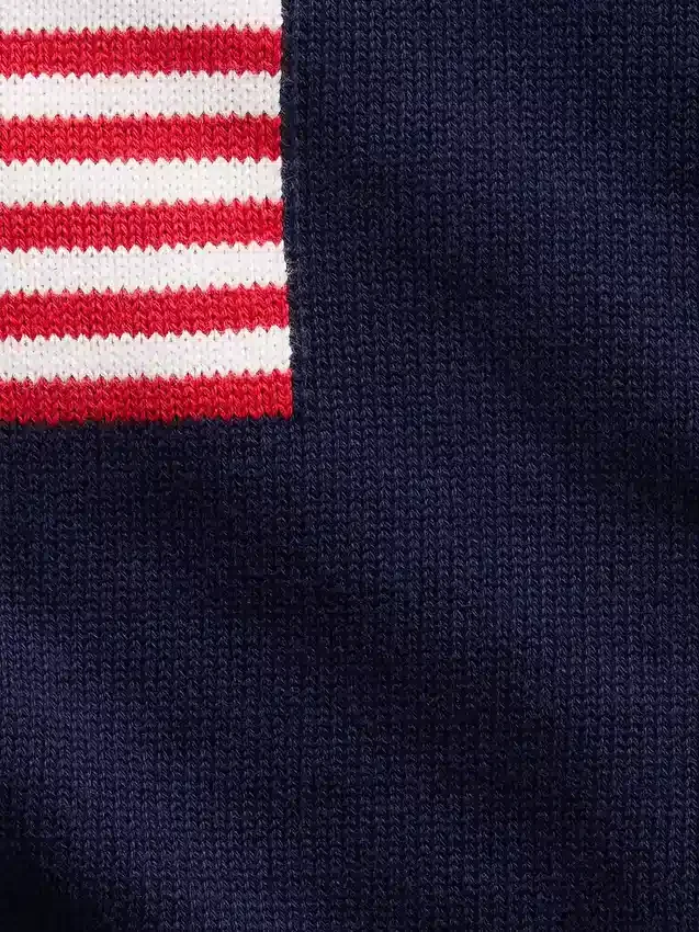 Pull oversize au crochet pour enfant, style « Americana »
