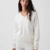Pull oversize à col en V CashSoft