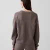 Pull oversize à col en V CashSoft