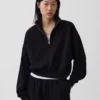 Pull oversize à demi-zip Vintagesoft