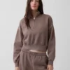 Pull oversize à demi-zip Vintagesoft