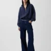 Pull oversize à demi-zip Vintagesoft