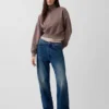 Pull oversize à demi-zip Vintagesoft
