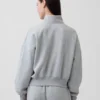 Pull oversize à demi-zip Vintagesoft