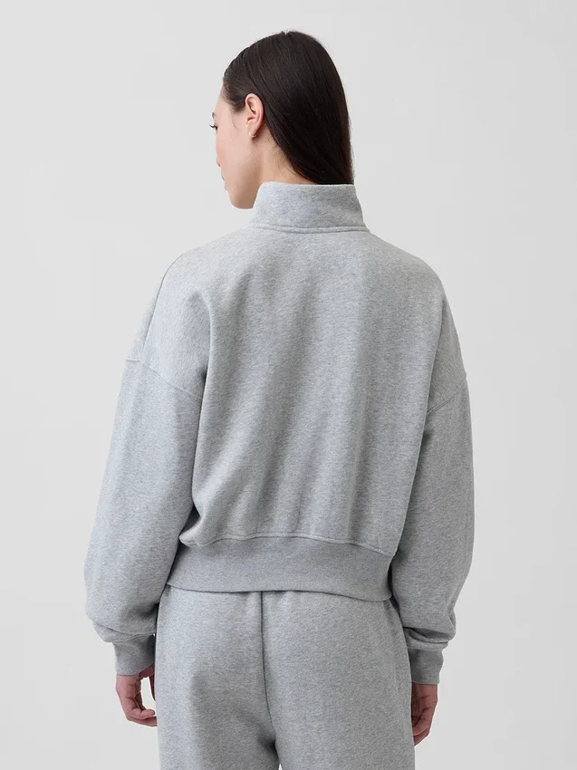 Pull oversize à demi-zip Vintagesoft