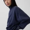 Pull oversize à demi-zip Vintagesoft