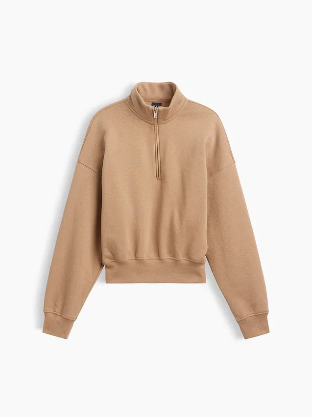 Pull oversize à demi-zip Vintagesoft