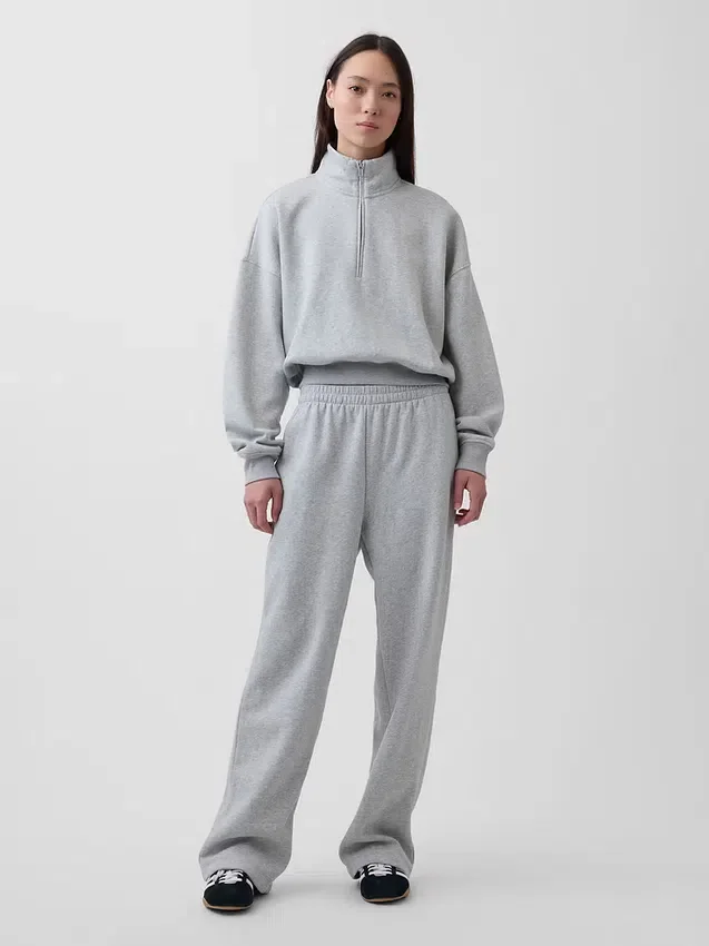 Pull oversize à demi-zip Vintagesoft