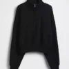 Pull oversize à demi-zip Vintagesoft