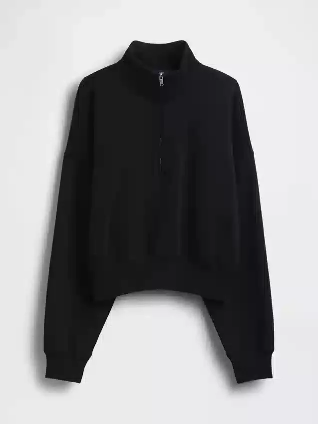 Pull oversize à demi-zip Vintagesoft