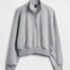 Pull oversize à demi-zip Vintagesoft